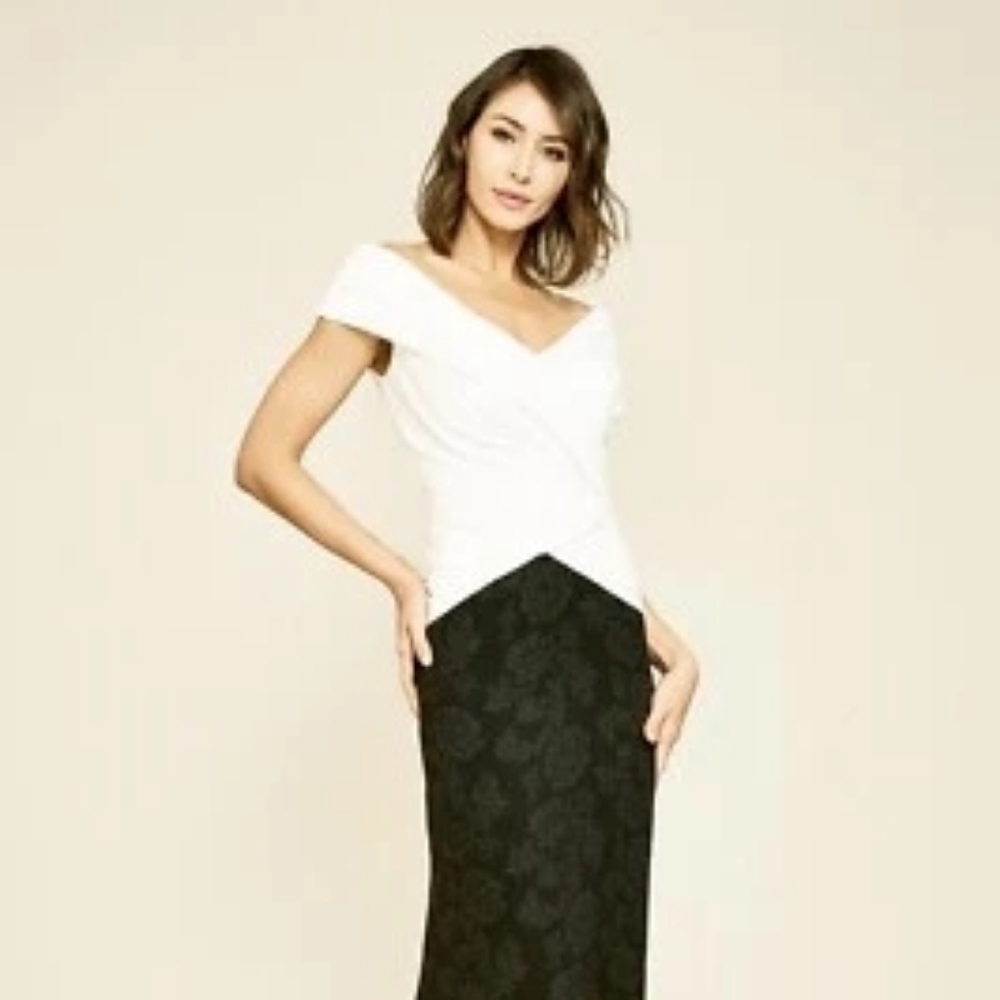 Tadashi Shoji Ursa Off-The Shoulder Gown